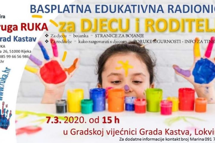 U Kastvu Besplatna Edukativna Radionica Za Roditelje I Djecu Za