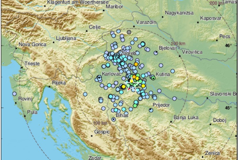 Noćas novi potres jačine 3 9 po Richteru kod Petrinje Seizmolog Tlo