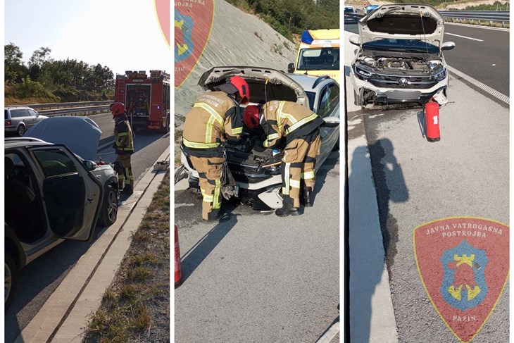 Na Ipsilonu Auto Izletio S Ceste I Zapalio Se Intervenirali Vatrogasci