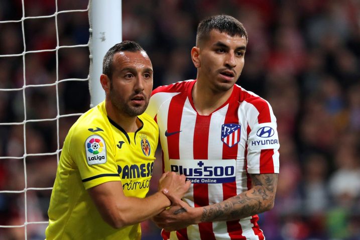 Santi Cazorla (Villarreal) i Angel Correa (Atletico)/Foto REUTERS