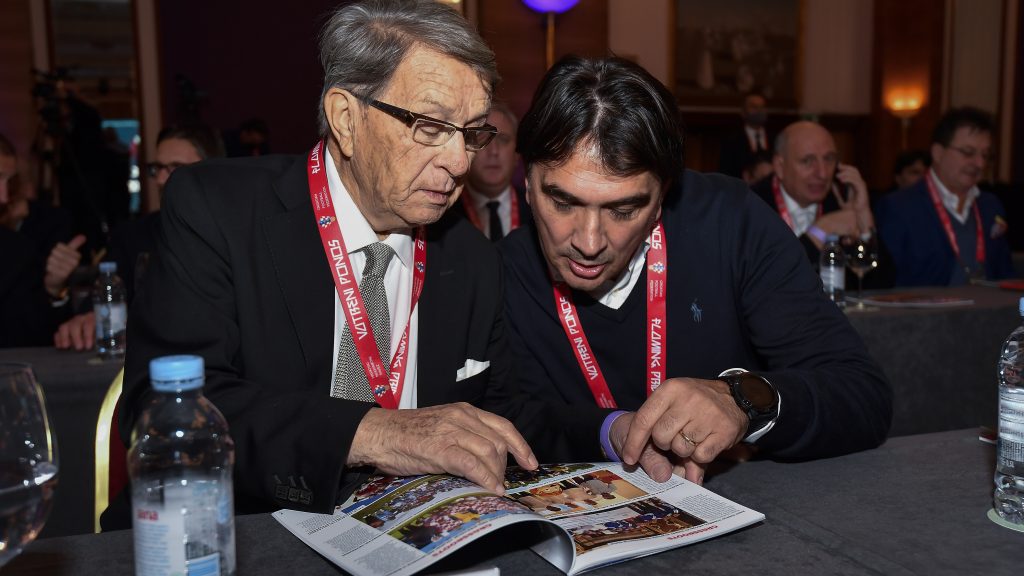 Miroslav Ćiro Blažević i Zlatko Dalić/Foto D. SOPTA/HNS