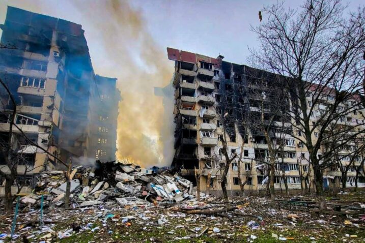 Posljedice ruskog zračnog napada na Vuhledar / Foto 72. mehanizirana brigada ZSU