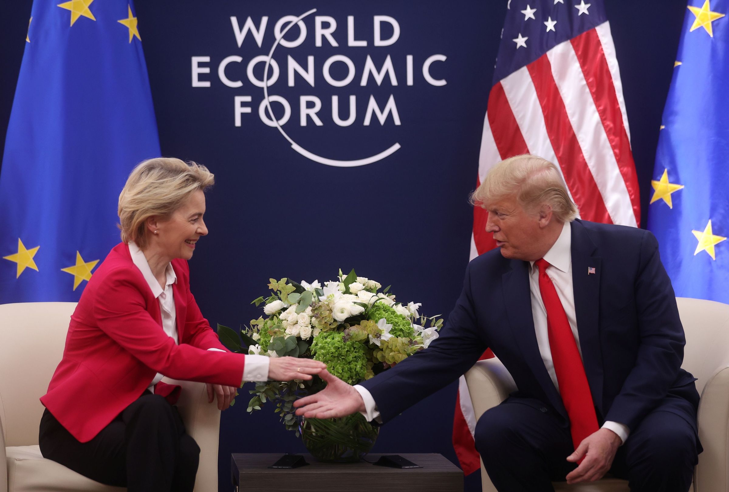 Ursula von der Leyen i Donald Trump u Davosu 2020. godine / Foto Reuters