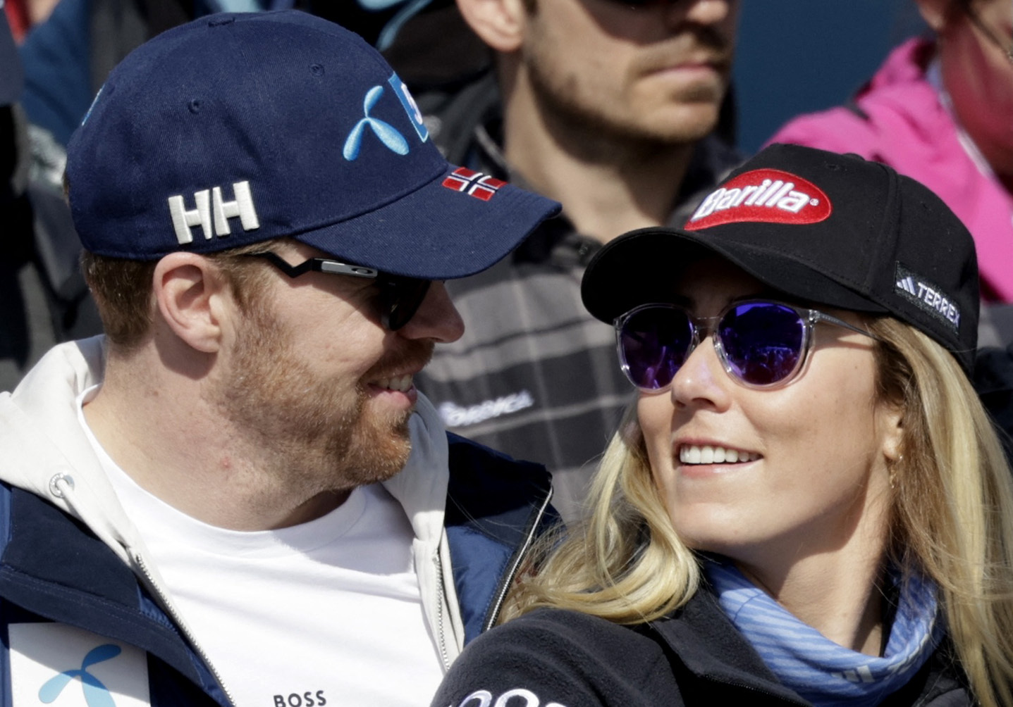 Aleksander Aamodt Kilde i Mikaela Shiffrin/Foto REUTERS