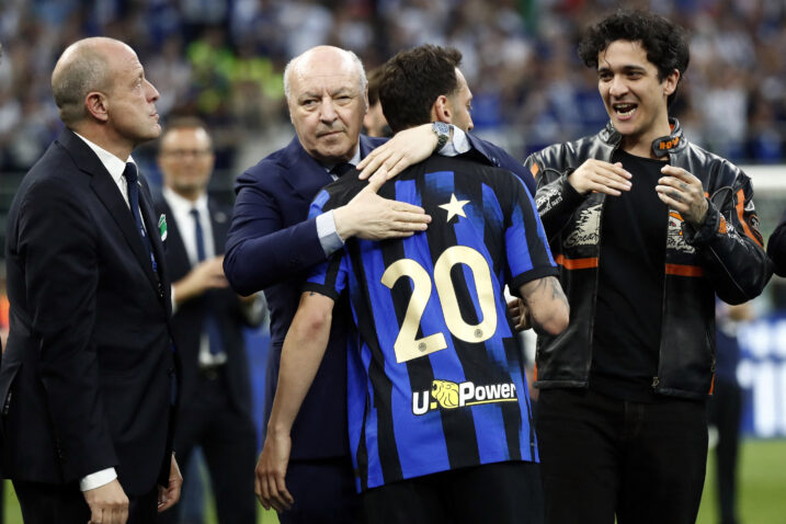 Beppe Marotta i Hakan Calhanoglu/Foto REUTERS