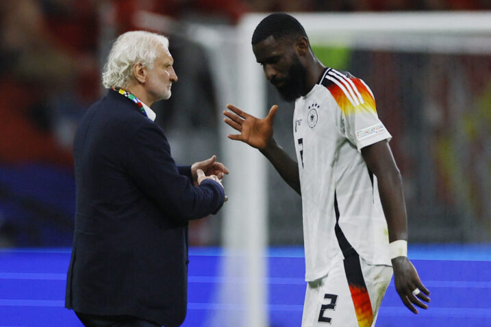 Rudi Voller i Antonio Rüdiger/Foto REUTERS