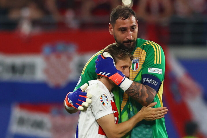 Luka Modrić i Gianluigi Donnarumma/Foto REUTERS