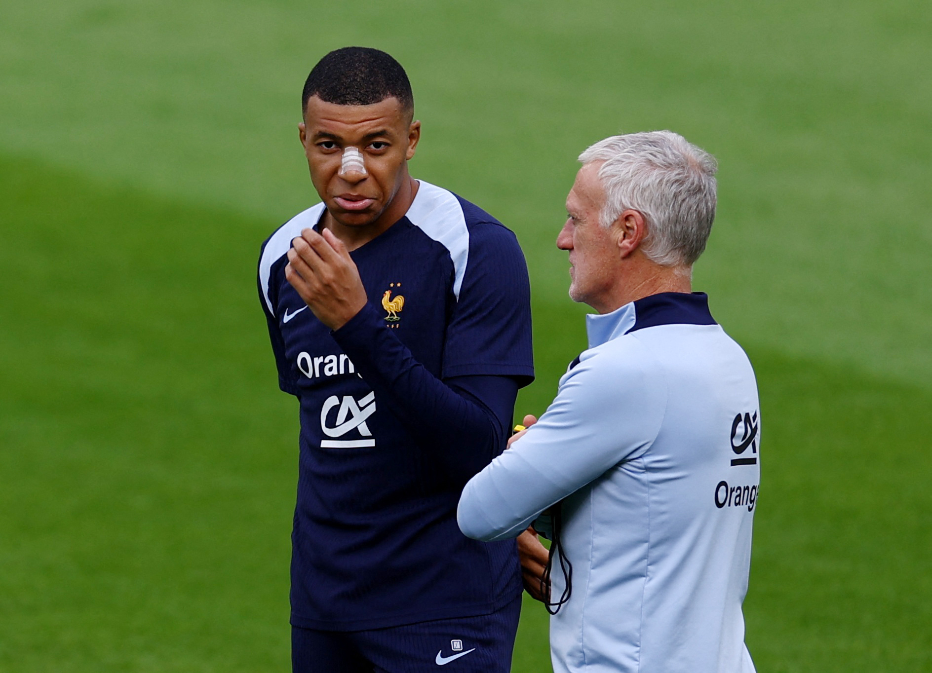 Kylian Mbappe i Didier Deschamps/Foto REUTERS