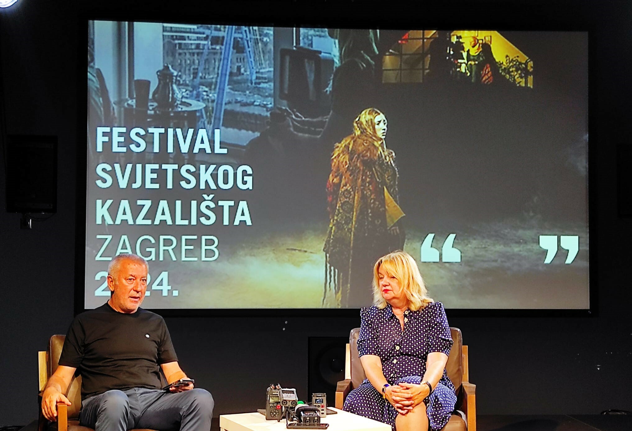Ivica Buljan i Dubravka Vrgoč / Foto Festival svjetskog kazališta