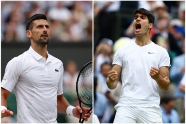 Novak Đoković i Carlos Alcaraz/Foto REUTERS