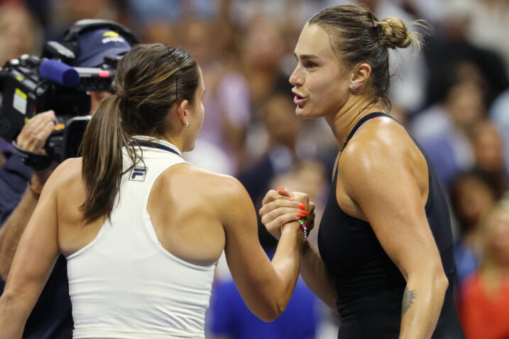 Emma Navarro i Arina Sabaljenka/Foto REUTERS