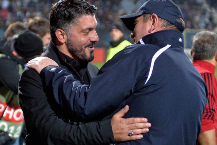 Genaro Gattuso i Matjaž Kek ovjekovječeni u prosincu 2017. godine/Foto Arhiva NL