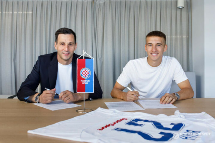 Nikola Kalinić i Stipe Biuk/Foto HNK Hajduk