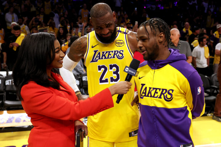 Le Bron James i Bronny James/Foto REUTERS