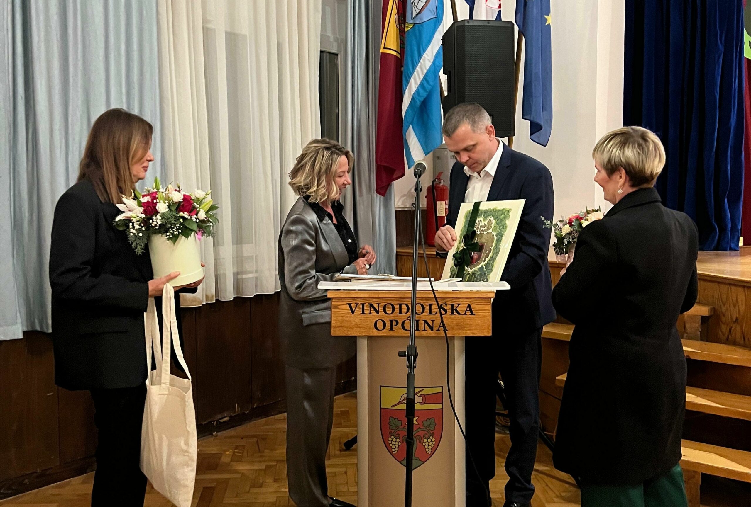 Edita Stilin, Vilma Car Katnić, Daniel Grbić i Alenka Spoja / Foto OŠ Jurja Klovića