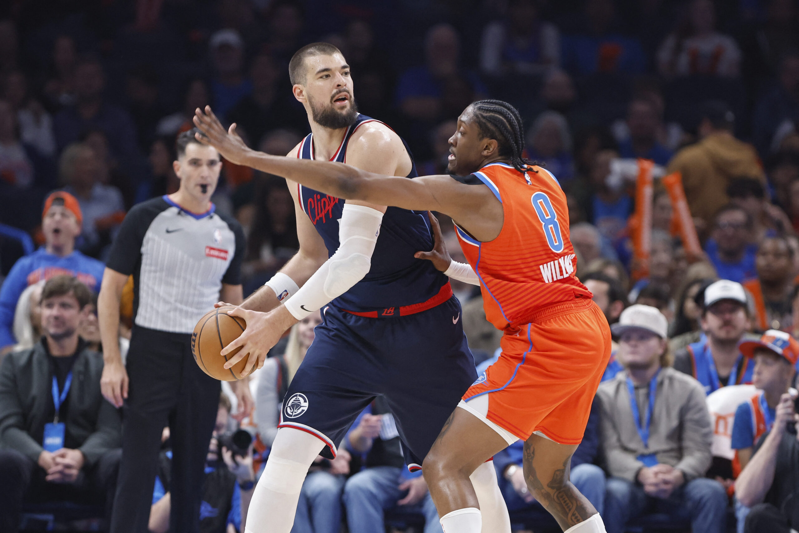 Ivica Zubac i Jalen Williams/Foto REUTERS