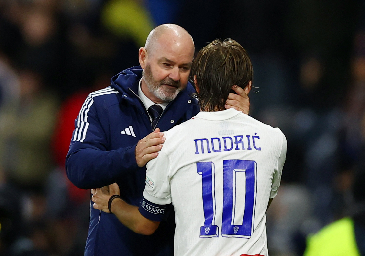 Steve Clarke i Luka Modrić/Foto REUTERSd