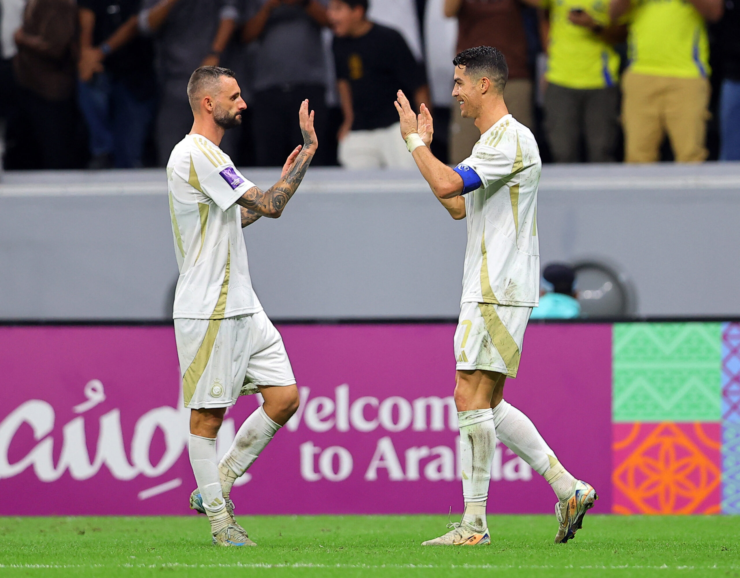 Marcelo Brozović i Cristiano Ronaldo/Foto REUTERS