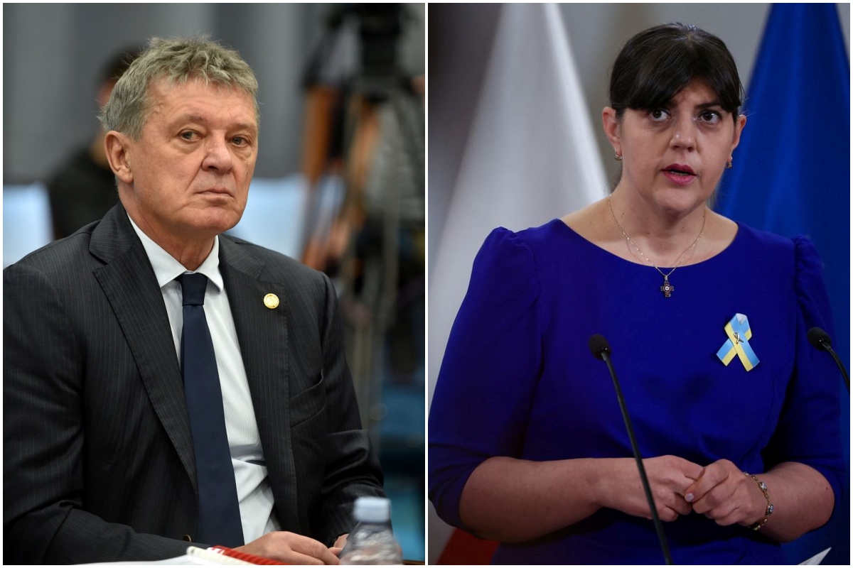 Ivan Turudic i Laura Kovesi / Foto Davor Kovačević; Reuters