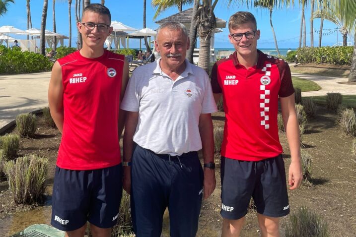 Adrian Šipek, Vjekoslav Matetić i Lovro Šipek/Foto HBS