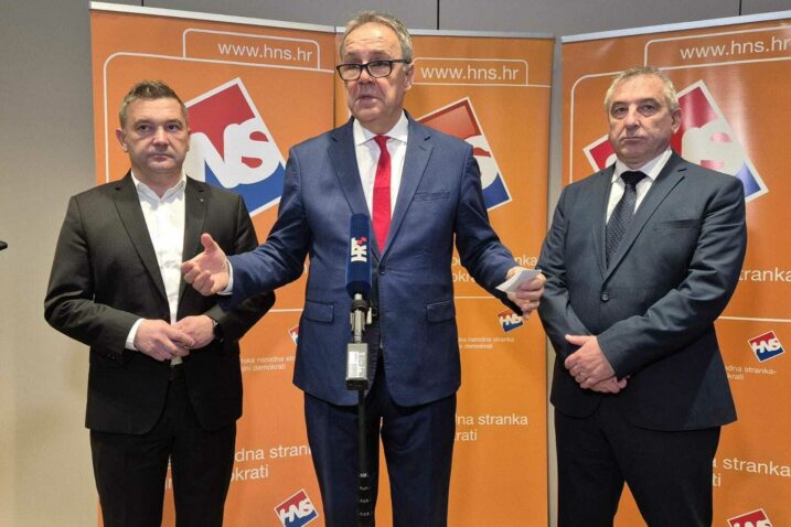 Robert Šplajt, Ivan Herak i Predrag Štromar / Foto HNS - Liberalni demokrati