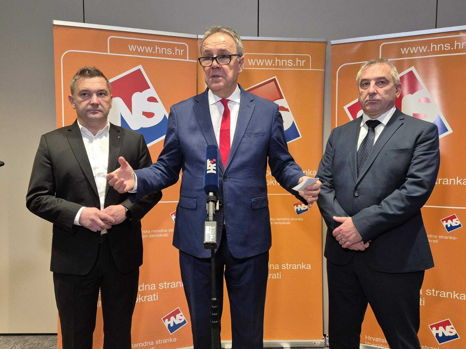 Robert Šplajt, Ivan Herak i Predrag Štromar / Foto HNS - Liberalni demokrati