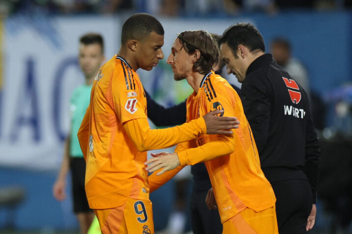 Kylian Mbappe i Luka Modrić/Foto REUTERS