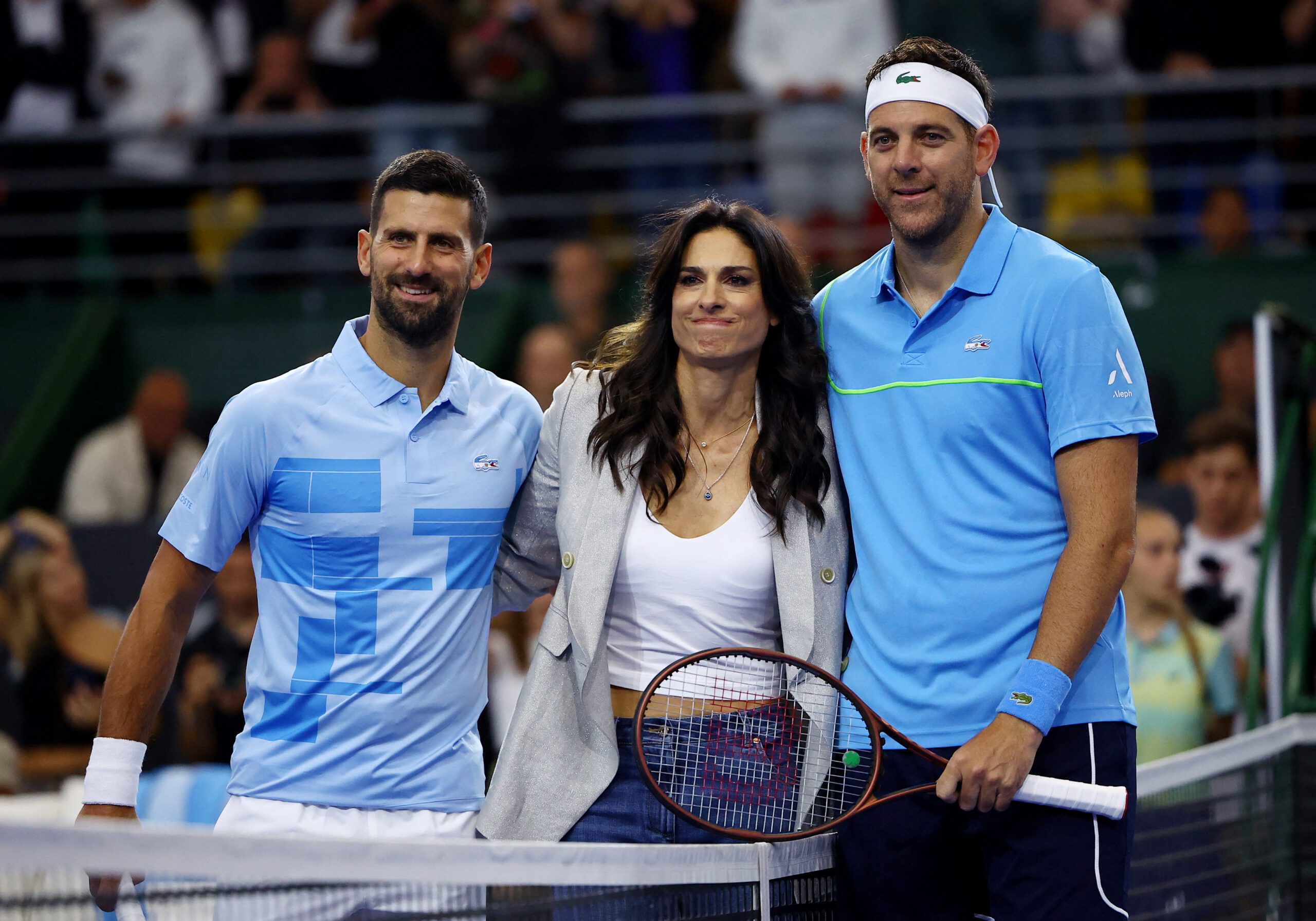 Novak Đoković, Gabriela Sabatini i Juan Martin del Potro/Foto REUTERS