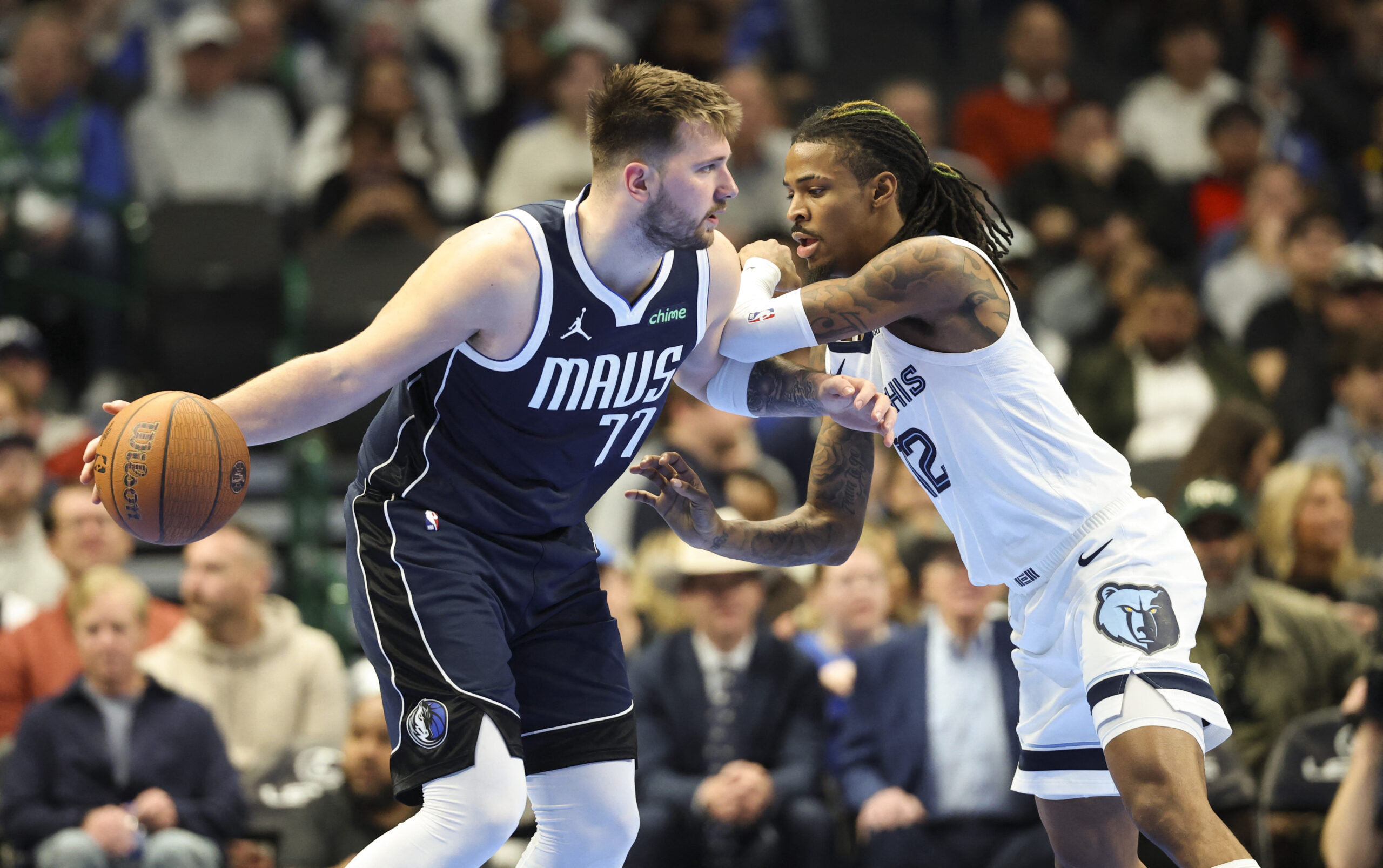 Luka Dončić i Ja Morant/Foto REUTERS