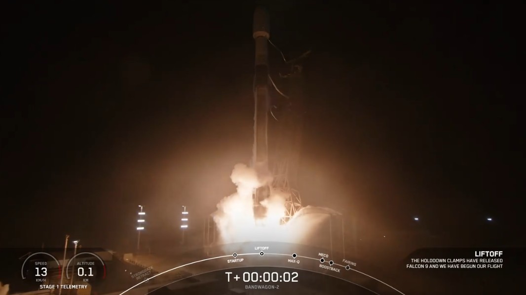 Trenutak lansiranja rakete Falcon 9 / Screenshot SpaceX