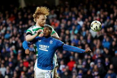 Dujon Sterling (Rangers) i Liam Scales (Celtic)/Foto REUTERS