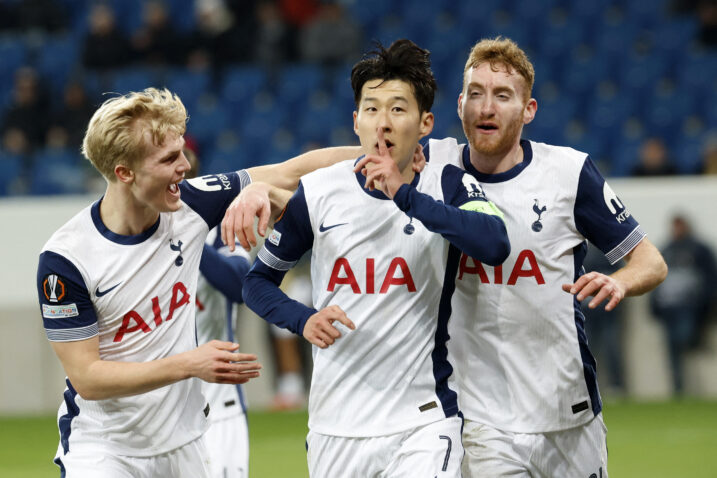 Lucas Bergvall, Son Heung-min i Dejan Kuluševski/Foto REUTERS