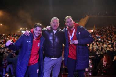 RIJEČKI JUNACI - Filip Glavaš, Valter Matošević i Tin Lučin/Foto PIXSELL