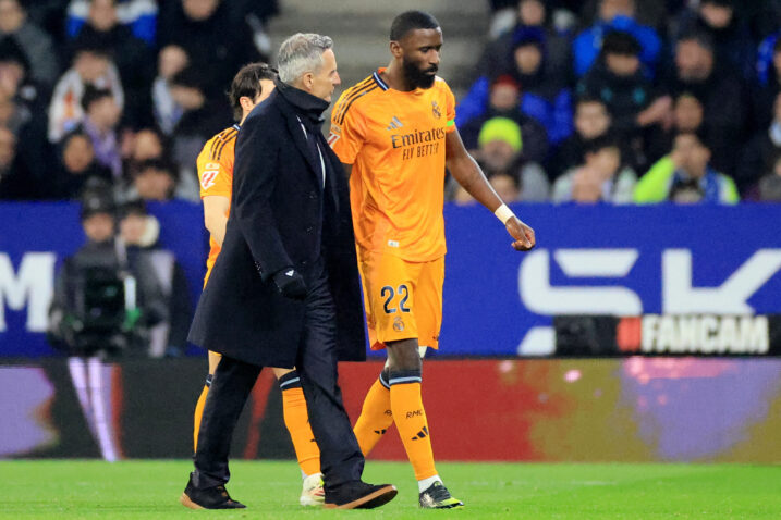 Carlo Ancelotti i Antonio Rudiger/Foto REUTERS