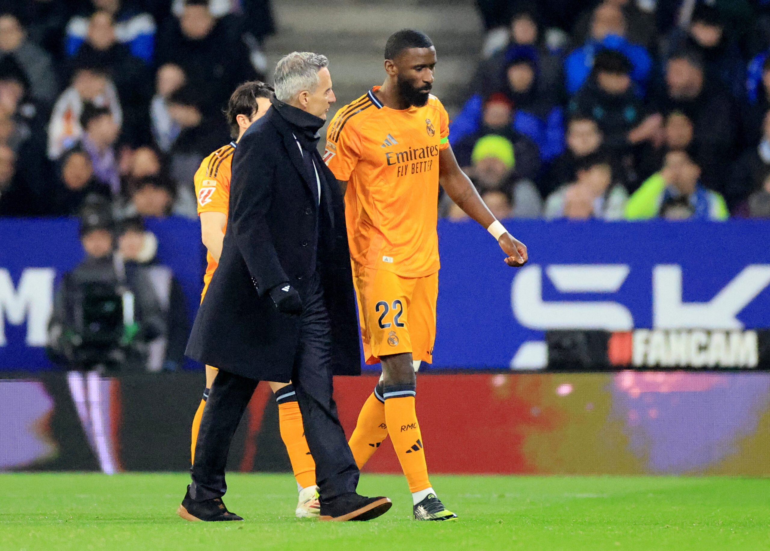 Carlo Ancelotti i Antonio Rudiger/Foto REUTERS