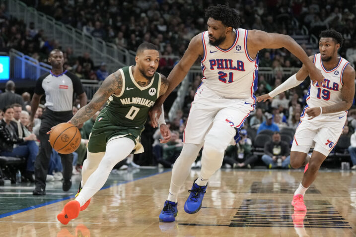 Damian Lillard i Joel Embiid/Foto REUTERS