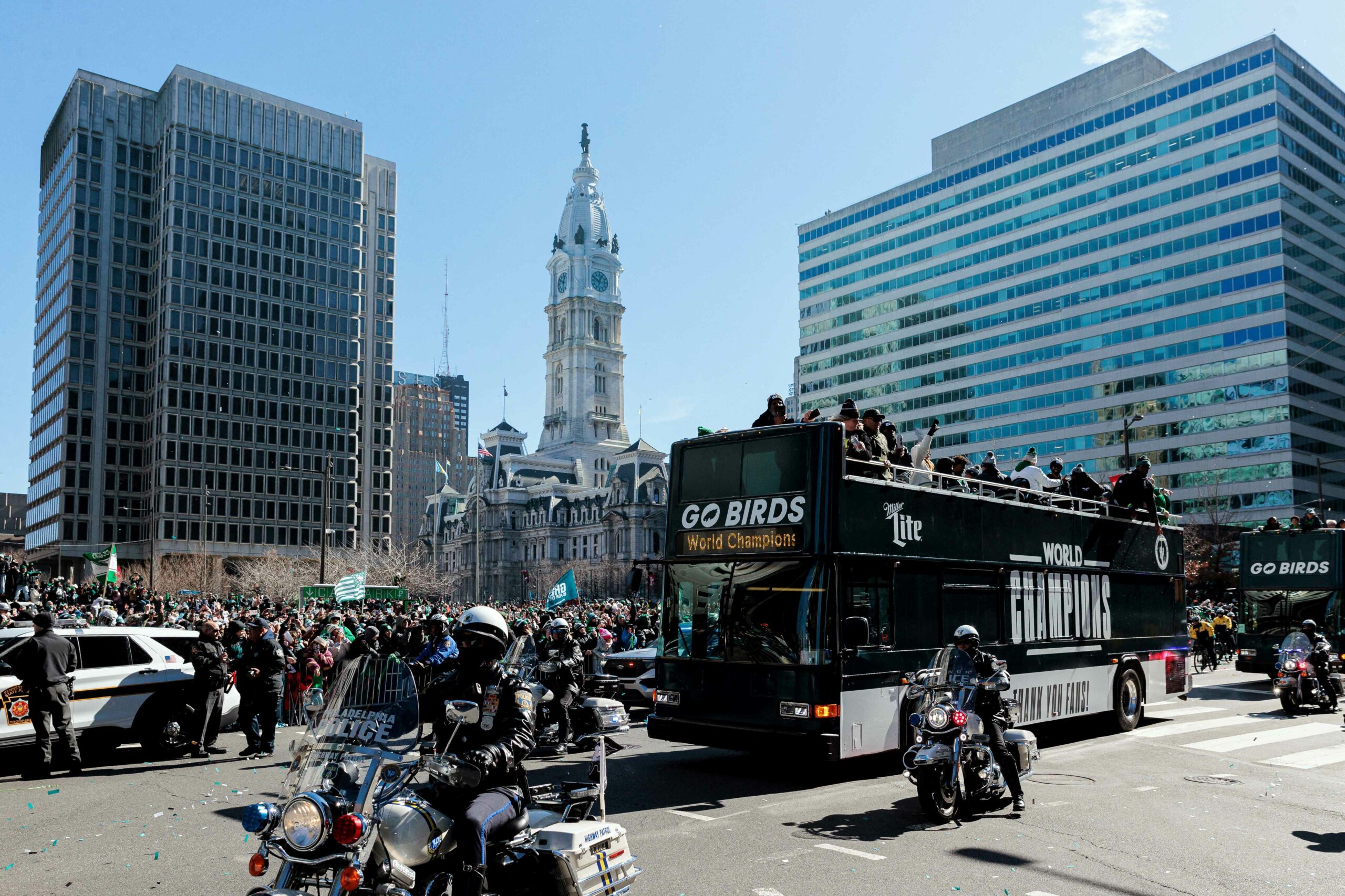 Eaglesi na šampionskoj paradi u Philadelphiji/Foto REUTERS