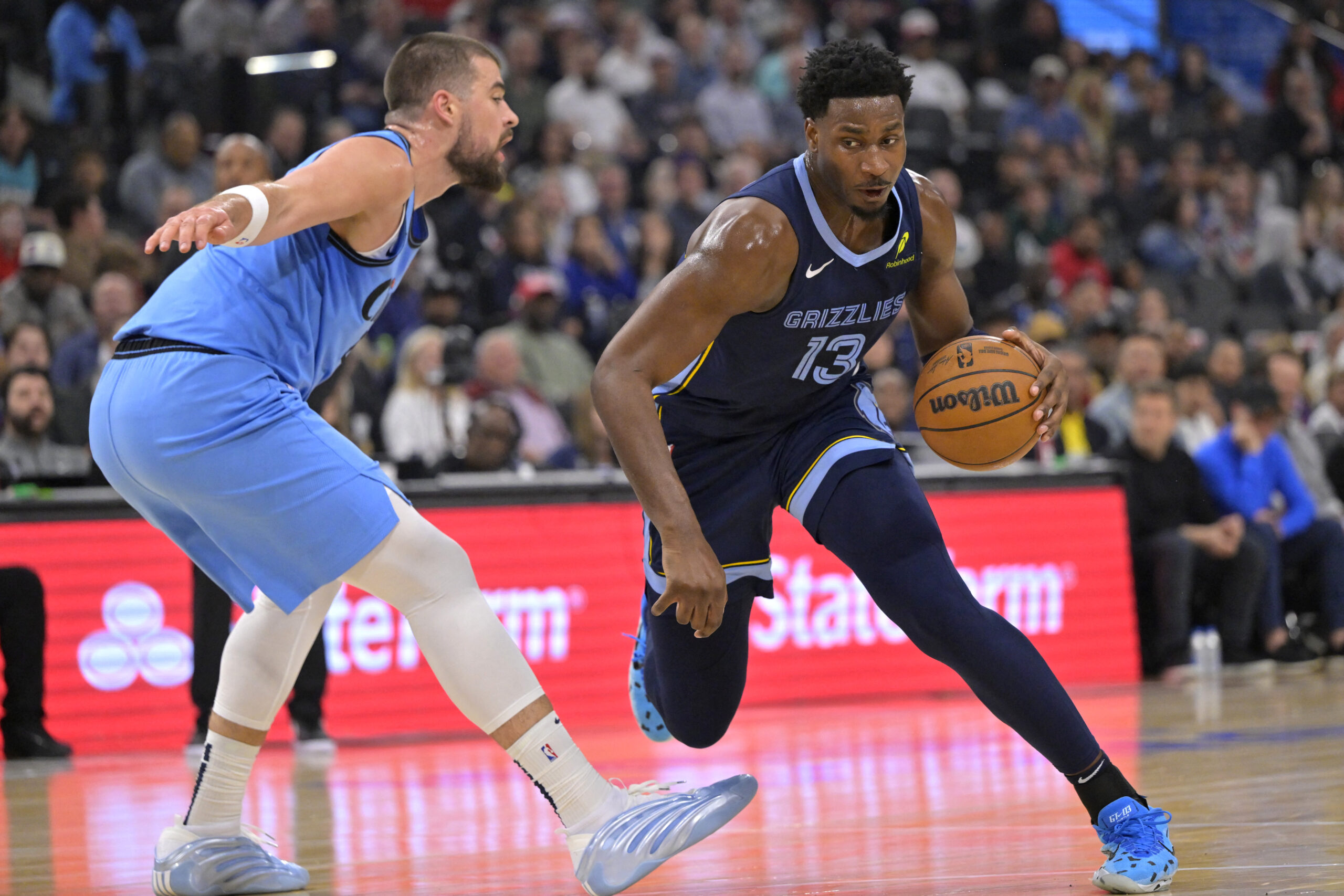 Ivica Zubac i Jaren Jackson Jr./Foto REUTERS